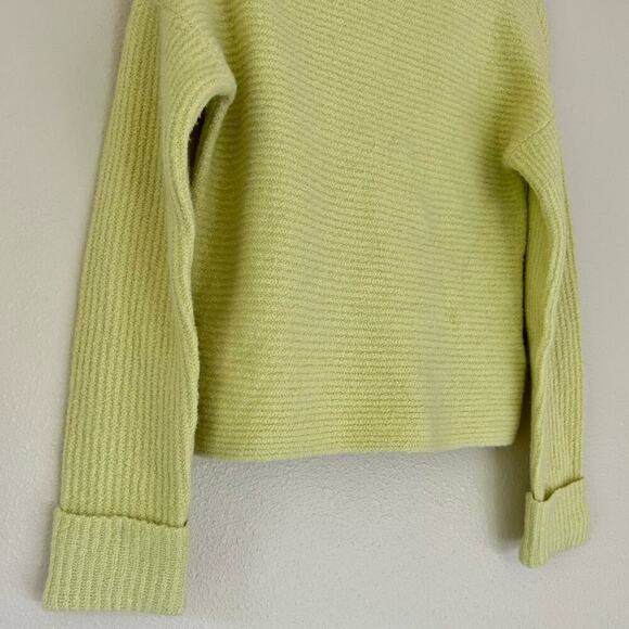 daily rituals high neck cuffed sleeve stretch soft knit yellow sweater s… - Picture 3 of 10